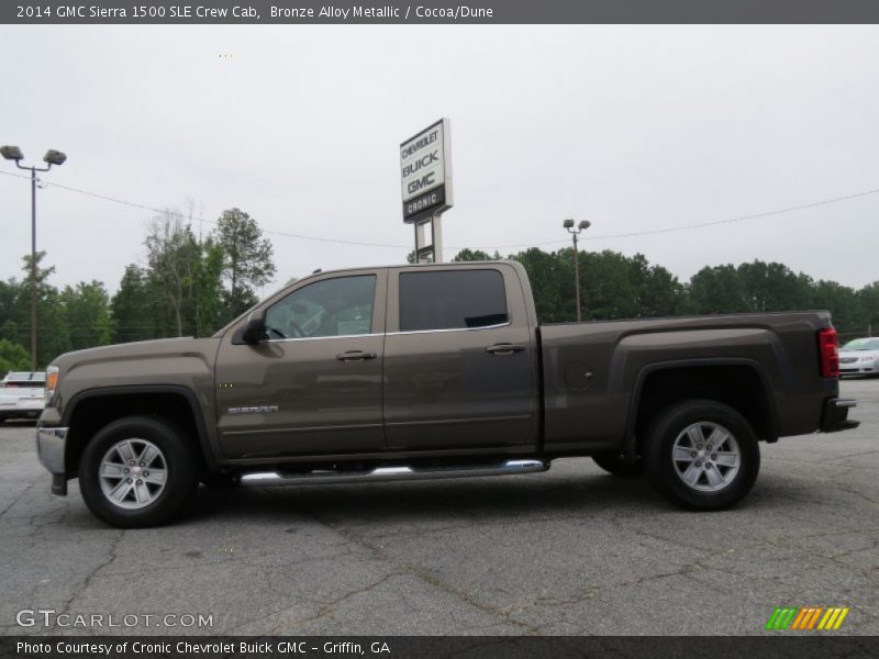 Bronze Alloy Metallic / Cocoa/Dune 2014 GMC Sierra 1500 SLE Crew Cab