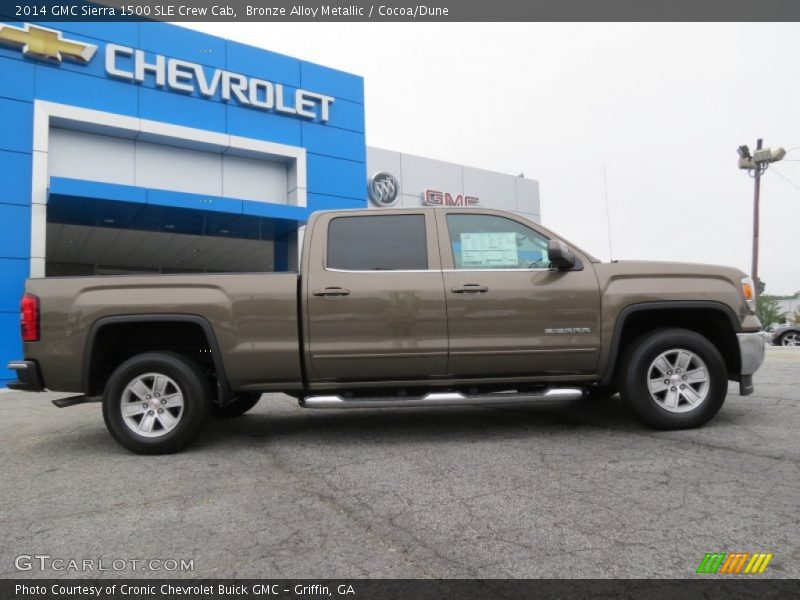 Bronze Alloy Metallic / Cocoa/Dune 2014 GMC Sierra 1500 SLE Crew Cab