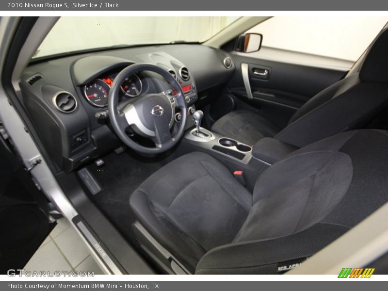 Silver Ice / Black 2010 Nissan Rogue S