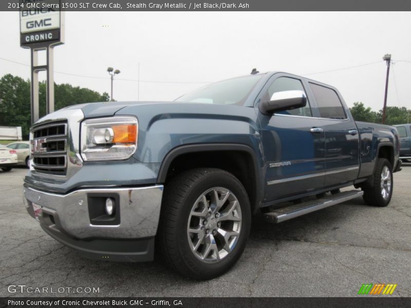 Stealth Gray Metallic / Jet Black/Dark Ash 2014 GMC Sierra 1500 SLT Crew Cab