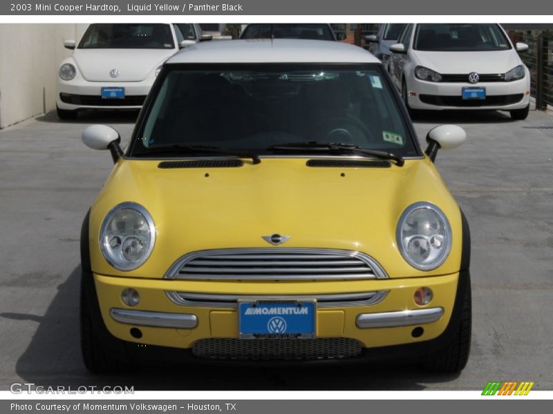 Liquid Yellow / Panther Black 2003 Mini Cooper Hardtop