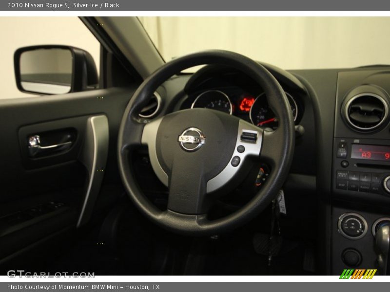 Silver Ice / Black 2010 Nissan Rogue S