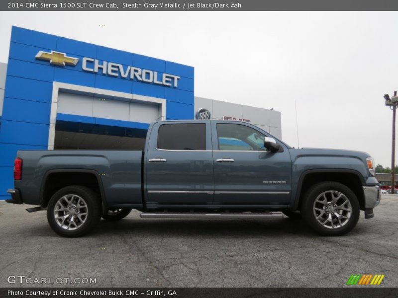 Stealth Gray Metallic / Jet Black/Dark Ash 2014 GMC Sierra 1500 SLT Crew Cab