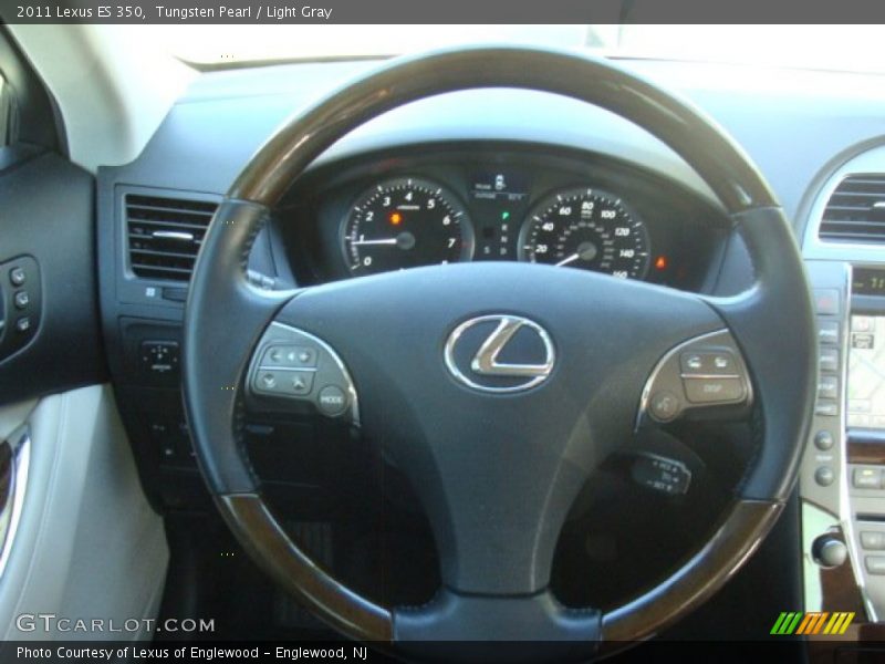 Tungsten Pearl / Light Gray 2011 Lexus ES 350