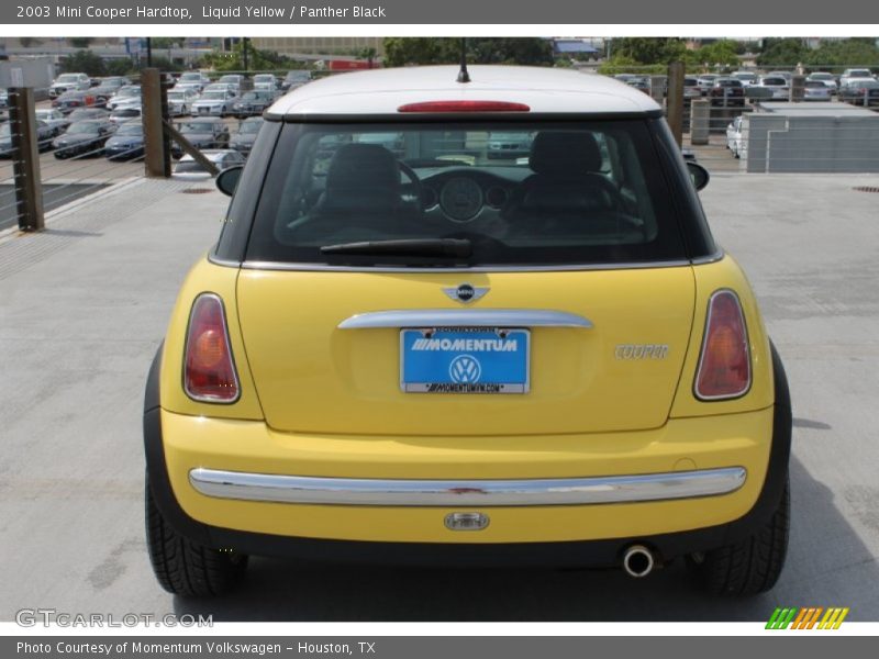 Liquid Yellow / Panther Black 2003 Mini Cooper Hardtop