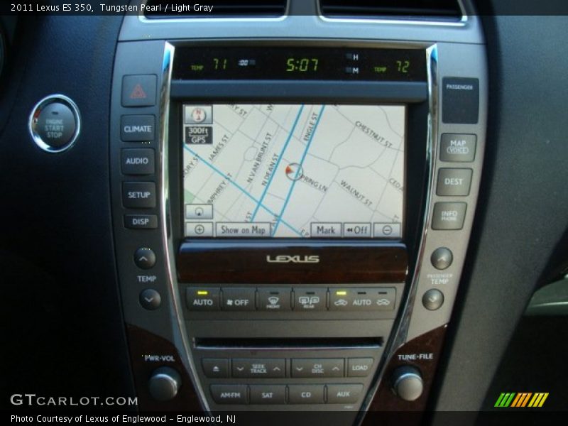 Tungsten Pearl / Light Gray 2011 Lexus ES 350