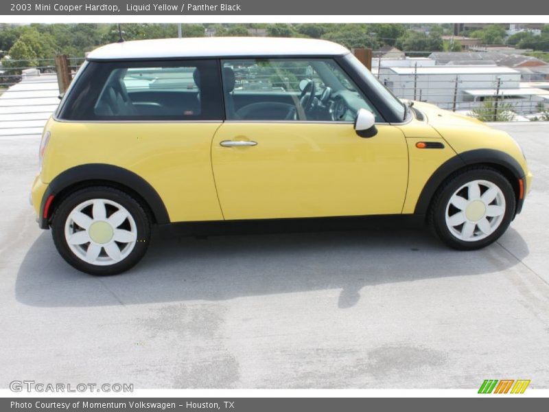 Liquid Yellow / Panther Black 2003 Mini Cooper Hardtop