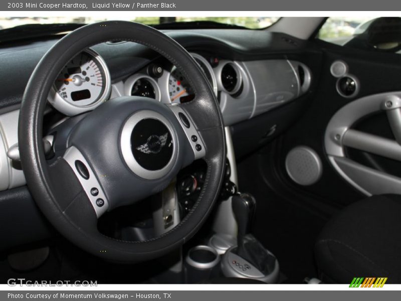 Liquid Yellow / Panther Black 2003 Mini Cooper Hardtop