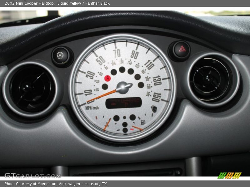 Liquid Yellow / Panther Black 2003 Mini Cooper Hardtop