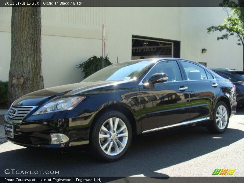 Obsidian Black / Black 2011 Lexus ES 350
