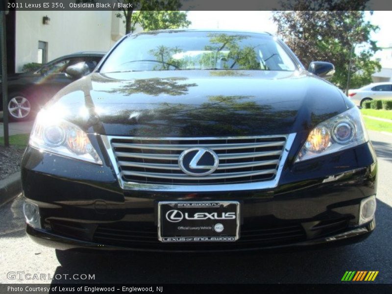 Obsidian Black / Black 2011 Lexus ES 350