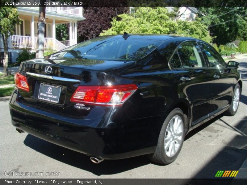 Obsidian Black / Black 2011 Lexus ES 350