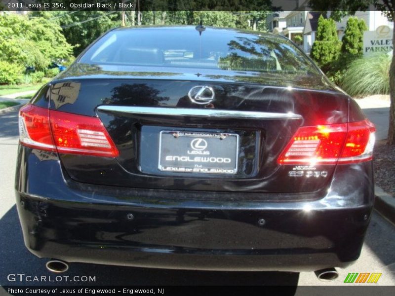 Obsidian Black / Black 2011 Lexus ES 350