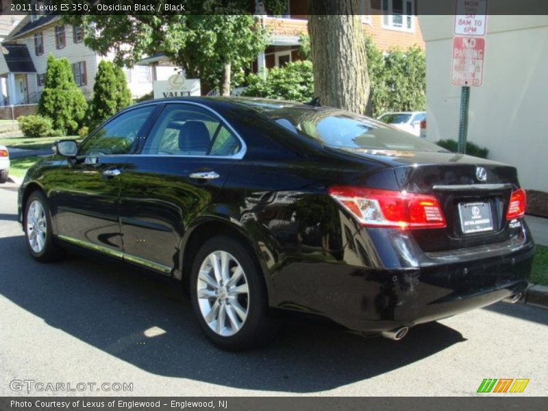 Obsidian Black / Black 2011 Lexus ES 350