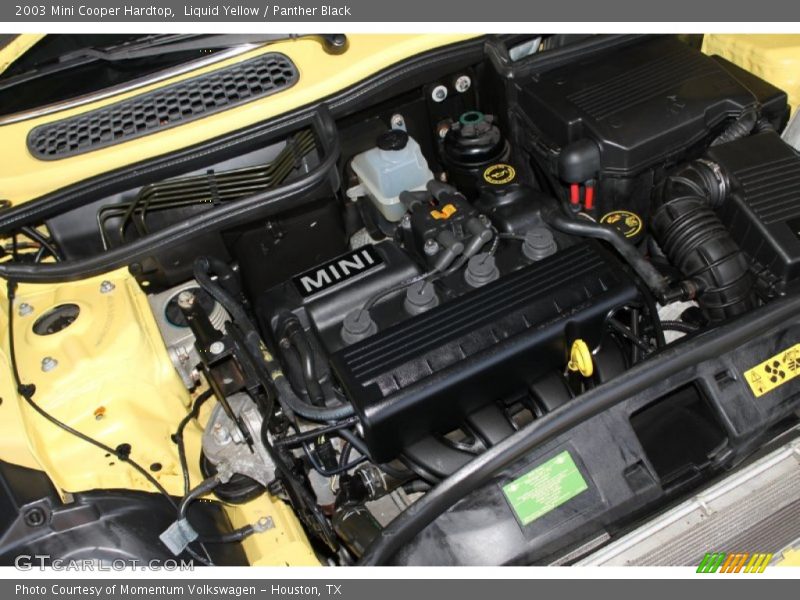 Liquid Yellow / Panther Black 2003 Mini Cooper Hardtop