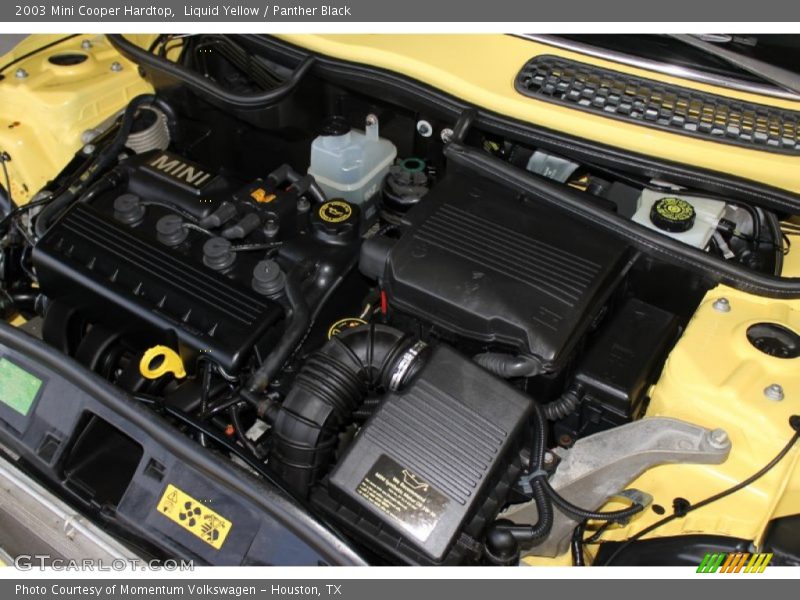 Liquid Yellow / Panther Black 2003 Mini Cooper Hardtop