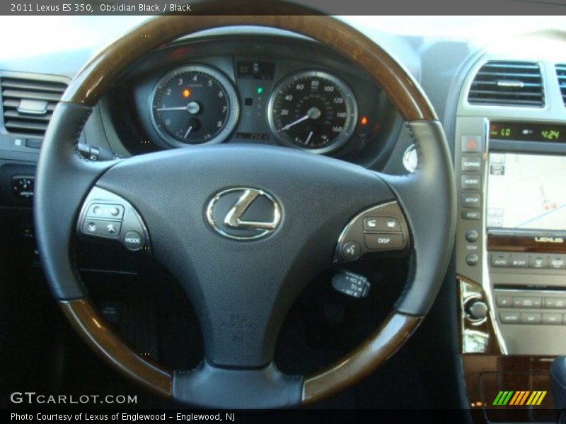 Obsidian Black / Black 2011 Lexus ES 350