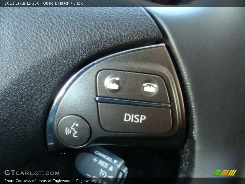 Obsidian Black / Black 2011 Lexus ES 350