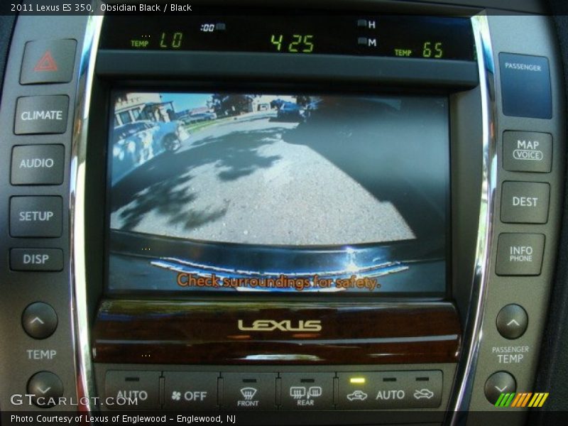 Obsidian Black / Black 2011 Lexus ES 350