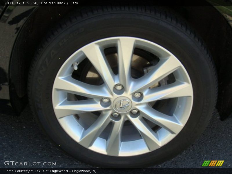 Obsidian Black / Black 2011 Lexus ES 350
