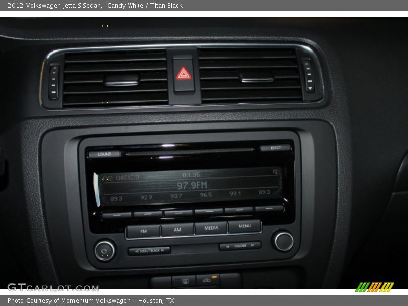 Candy White / Titan Black 2012 Volkswagen Jetta S Sedan