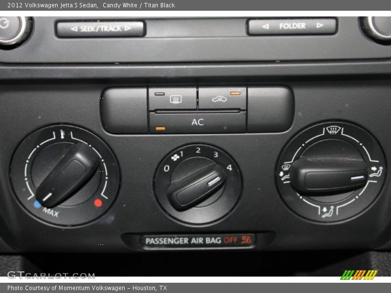 Candy White / Titan Black 2012 Volkswagen Jetta S Sedan