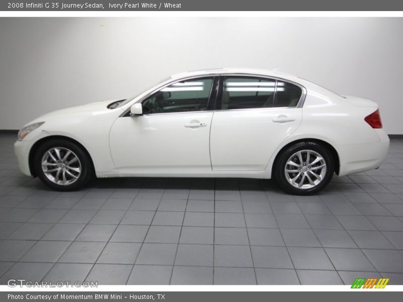 Ivory Pearl White / Wheat 2008 Infiniti G 35 Journey Sedan