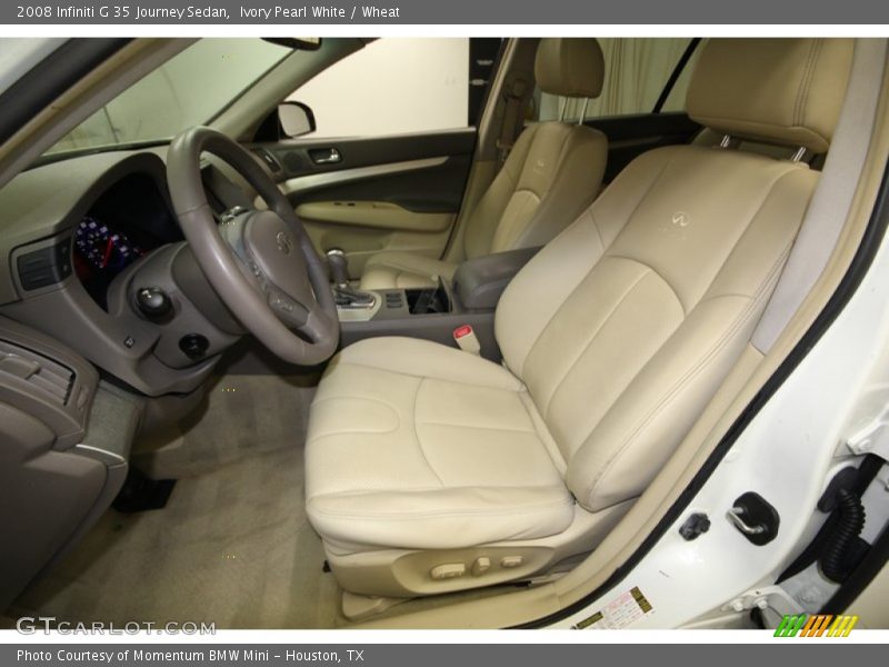 Ivory Pearl White / Wheat 2008 Infiniti G 35 Journey Sedan