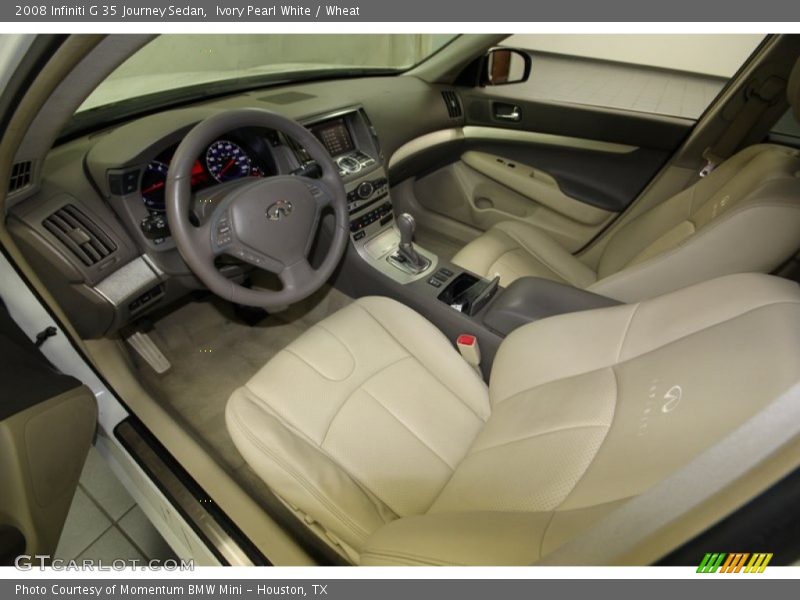 Ivory Pearl White / Wheat 2008 Infiniti G 35 Journey Sedan