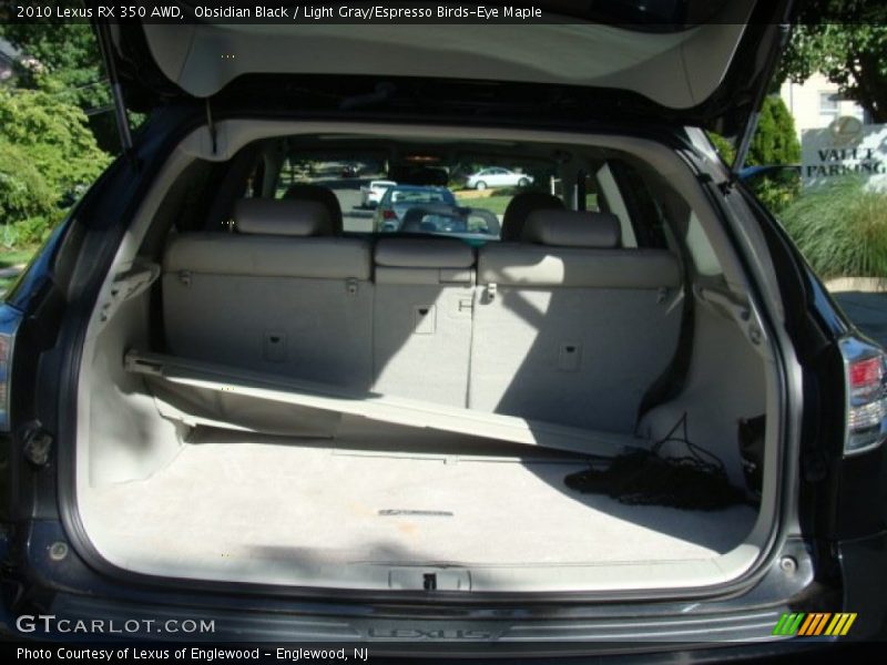 Obsidian Black / Light Gray/Espresso Birds-Eye Maple 2010 Lexus RX 350 AWD