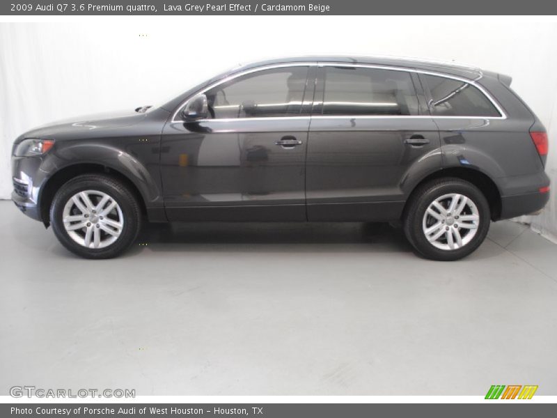 Lava Grey Pearl Effect / Cardamom Beige 2009 Audi Q7 3.6 Premium quattro