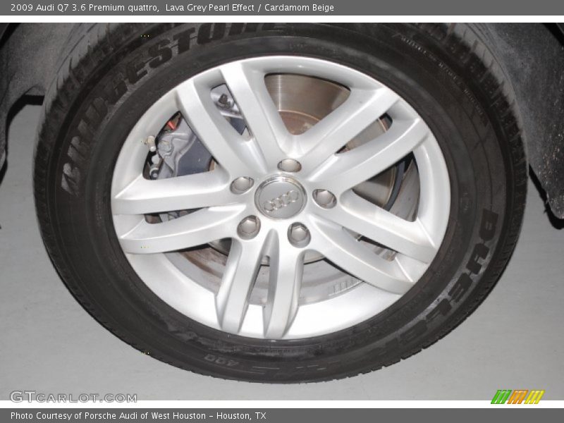 Lava Grey Pearl Effect / Cardamom Beige 2009 Audi Q7 3.6 Premium quattro