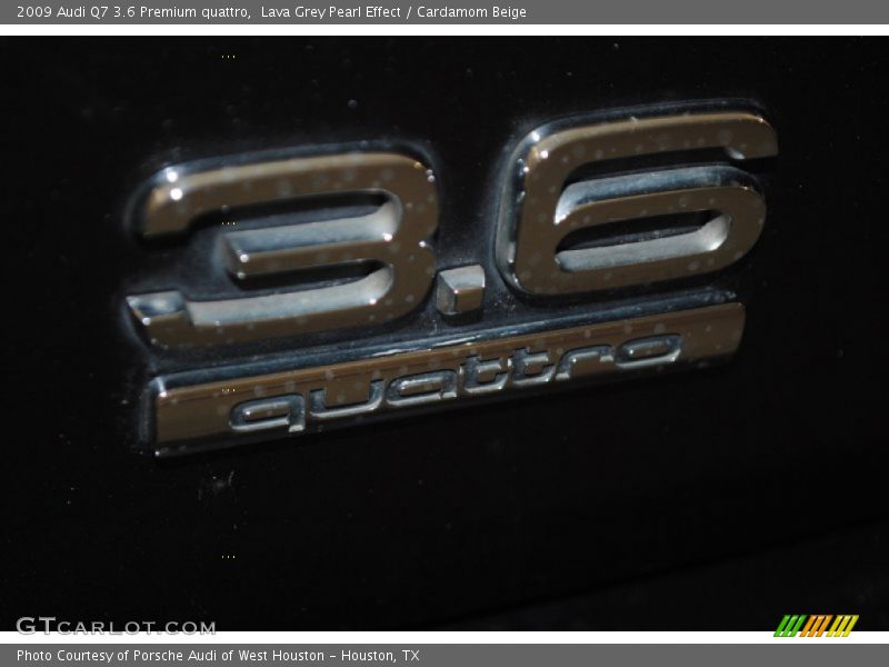 Lava Grey Pearl Effect / Cardamom Beige 2009 Audi Q7 3.6 Premium quattro