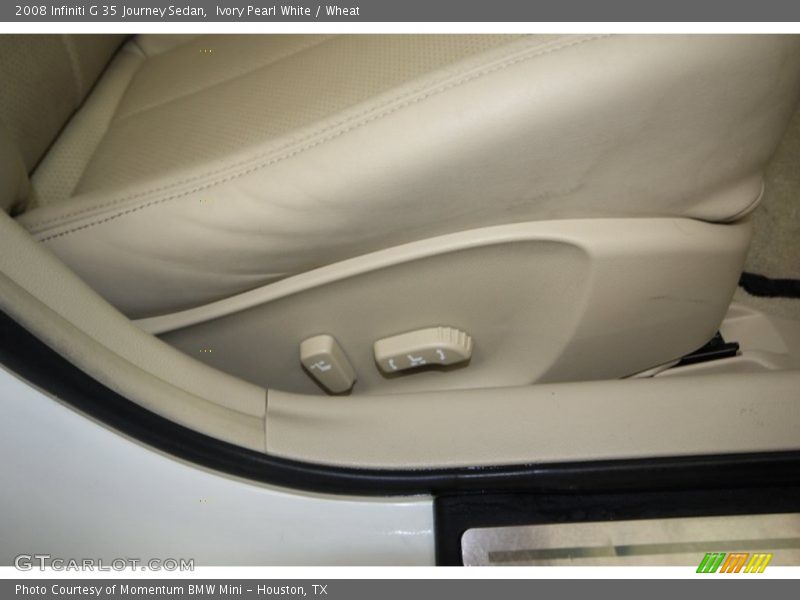 Ivory Pearl White / Wheat 2008 Infiniti G 35 Journey Sedan