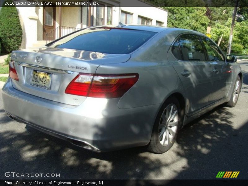 Mercury Metallic / Black 2010 Lexus LS 460 L AWD
