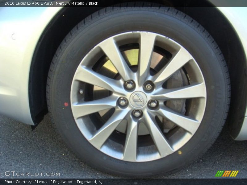 Mercury Metallic / Black 2010 Lexus LS 460 L AWD