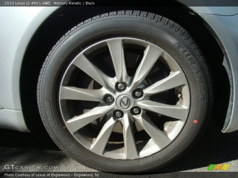 Mercury Metallic / Black 2010 Lexus LS 460 L AWD