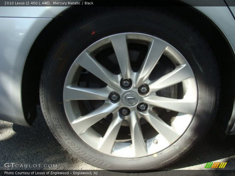 Mercury Metallic / Black 2010 Lexus LS 460 L AWD