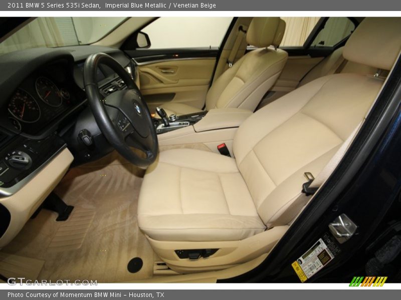 Imperial Blue Metallic / Venetian Beige 2011 BMW 5 Series 535i Sedan