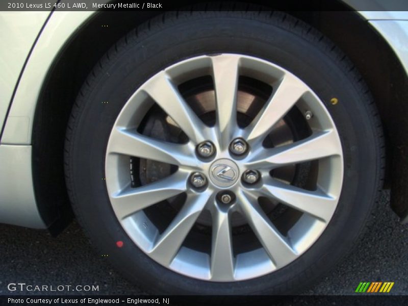 Mercury Metallic / Black 2010 Lexus LS 460 L AWD