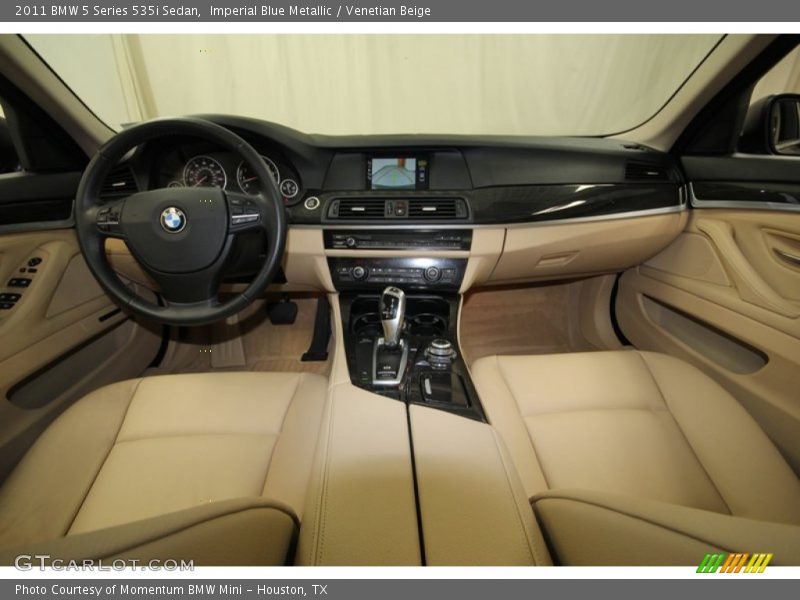 Imperial Blue Metallic / Venetian Beige 2011 BMW 5 Series 535i Sedan