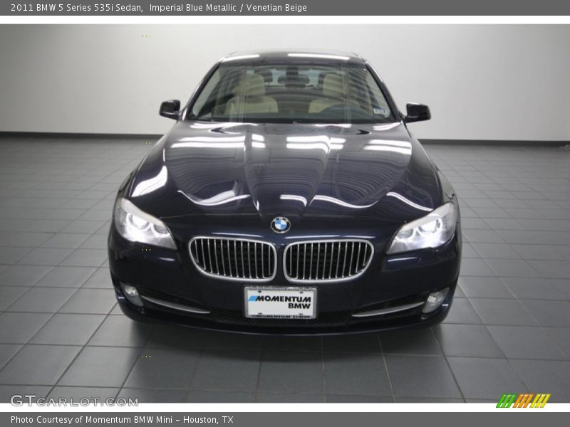 Imperial Blue Metallic / Venetian Beige 2011 BMW 5 Series 535i Sedan
