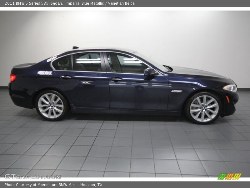 Imperial Blue Metallic / Venetian Beige 2011 BMW 5 Series 535i Sedan
