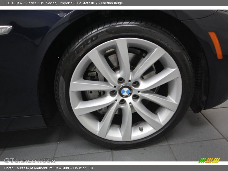 Imperial Blue Metallic / Venetian Beige 2011 BMW 5 Series 535i Sedan