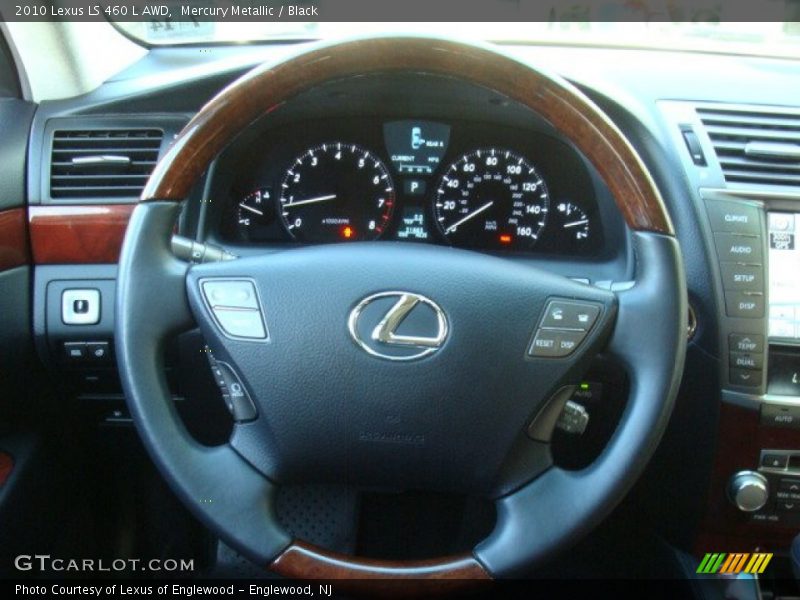 Mercury Metallic / Black 2010 Lexus LS 460 L AWD