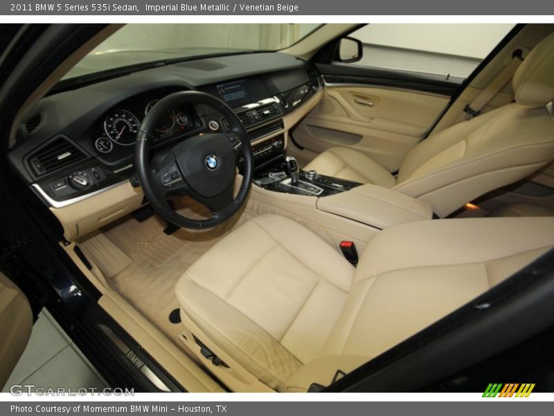 Imperial Blue Metallic / Venetian Beige 2011 BMW 5 Series 535i Sedan