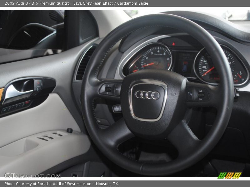 Lava Grey Pearl Effect / Cardamom Beige 2009 Audi Q7 3.6 Premium quattro