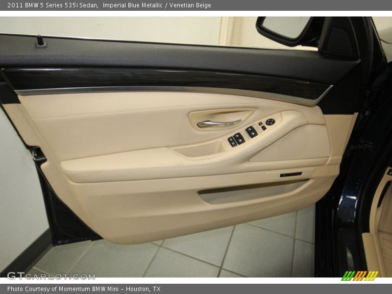 Imperial Blue Metallic / Venetian Beige 2011 BMW 5 Series 535i Sedan