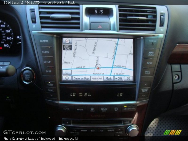 Mercury Metallic / Black 2010 Lexus LS 460 L AWD