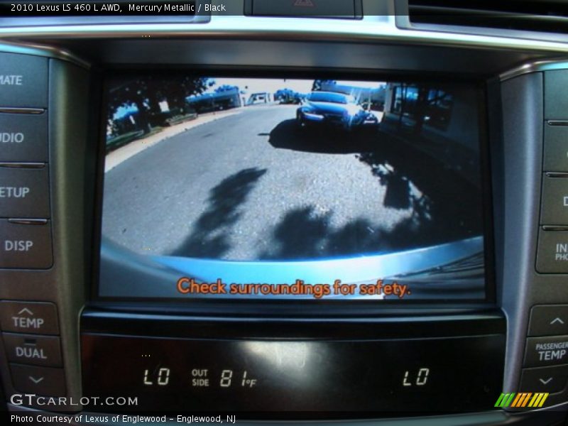 Mercury Metallic / Black 2010 Lexus LS 460 L AWD